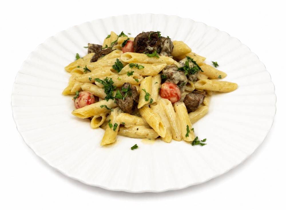 Grilled beef alfredo