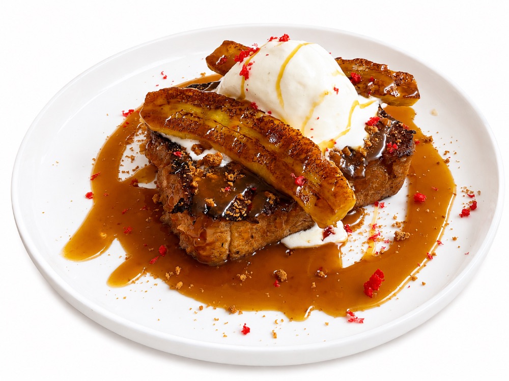 Caramel banana frenchtoast